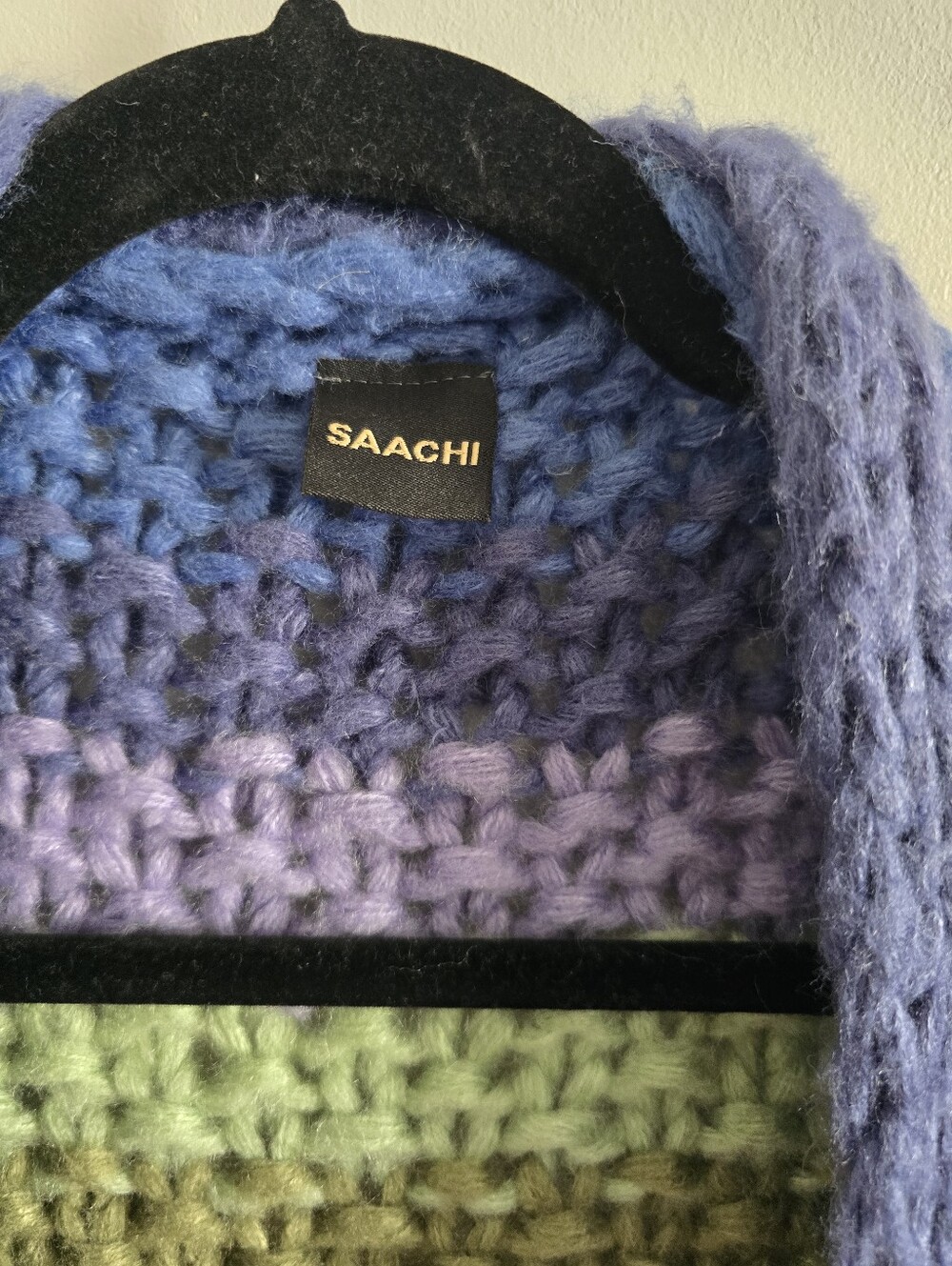 SAACHI Rainbow Knitted Cardigan OS - Picture 5 of 11